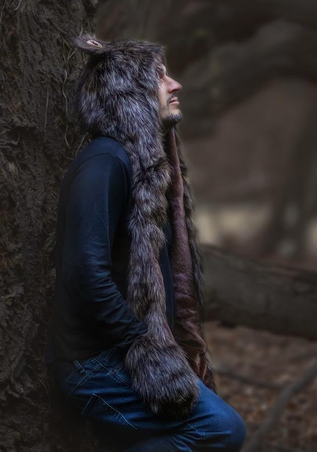 Adult Bear Hood - Faux Fur